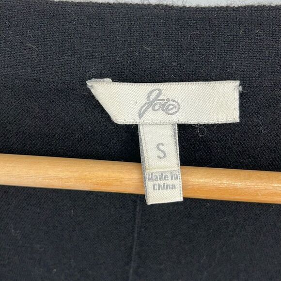 Joie Womens Wool Blend V Neck Cardigan Sweater Black Size Small - Picture 6 of 8